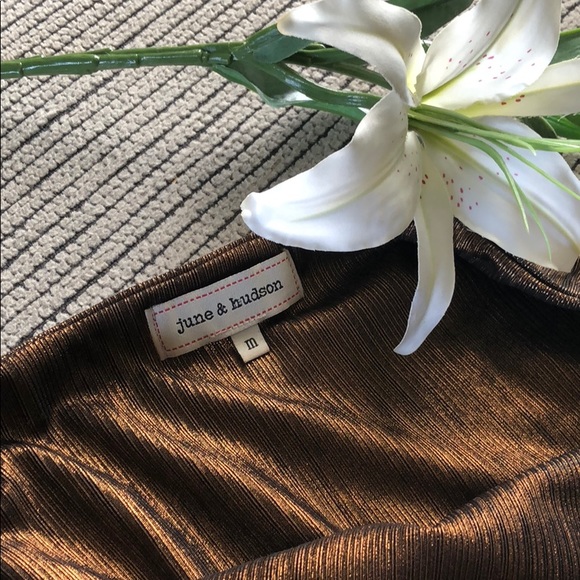 Asymmetrical bronze skirt - Picture 5 of 8